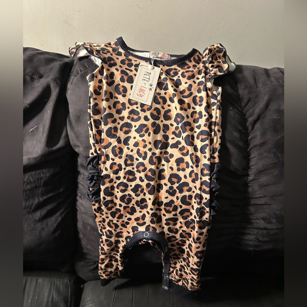 Leopard Print Kids One Piece